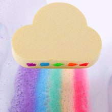 Load image into Gallery viewer, Natural Skin Care Cloud Shape Rainbow Bath Bubble Exfoliating Moisturizing Bath Ball Bombs Skin Care Romantic Bath Salt