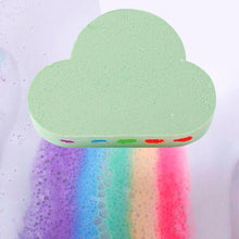 Load image into Gallery viewer, Natural Skin Care Cloud Shape Rainbow Bath Bubble Exfoliating Moisturizing Bath Ball Bombs Skin Care Romantic Bath Salt